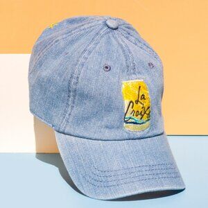 New! LaCroix Lemon Denim Baseball Cap
